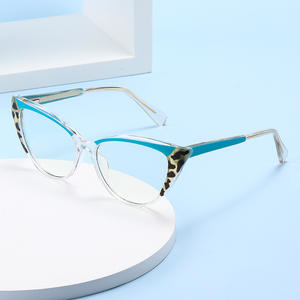 Nueva montura óptica fotocromática Cat Eye para mujer, montura completa con lentes de PC, protección UV400, monturas de gafas a la moda. - Product Image 3