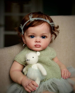 Poupée Bébé Reborn Réaliste de 23 Pouces de Haute Qualité, Faite à la Main, Poupée Nouveau-né Réaliste, Marque ROLIN, Silicone Certifié CPC, Adorable - Product Image 3