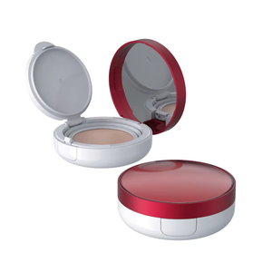 Aangepaste Roze Luchtkussen Compacte Lege Pers Face <span class=keywords><strong>Container</strong></span> Cosmetica Blush Verpakking Luchtkussen Poeder Case Met Spiegel - Product Image 1