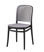 Chaise de salle à manger en plastique rotin moderne pour l'extérieur, empilable, bon marché, vente en gros, vente chaude 2023
