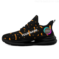 Baskets de sport pour hommes avec logo de marque personnalisé, chaussures de marche décontractées de Noël pour la course, approvisionnement en gros FN079-26025191-12