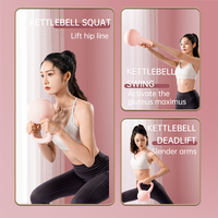 Kettlebells réglables en PVC souple coloré pour femmes, poids de compétition pour la salle de sport à domicile, entraînements sportifs personnalisés en acier rempli de sable