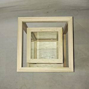 Lanterne in <span class=keywords><strong>Legno</strong></span> Rustiche Centrotavola Tipo Divisibile Portacandele in <span class=keywords><strong>Legno</strong></span> per Decorazioni Tavola Matrimonio - Product Image 6
