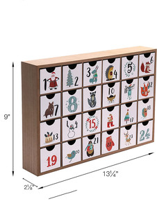 Trang Trí Bằng Gỗ Tùy Chỉnh Lịch Mùa Vọng Giáng Sinh Tự Làm Thủ Công Hộp Bóng Chưa Hoàn Thành Lịch Giáng Sinh Giáng Sinh Bằng Gỗ Tự Nhiên Chưa Hoàn Thành - Product Image 2