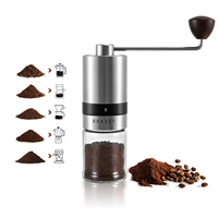 Moulin à café manuel primé en acier inoxydable - pour la maison et les cafés - Red Dot & IF Design