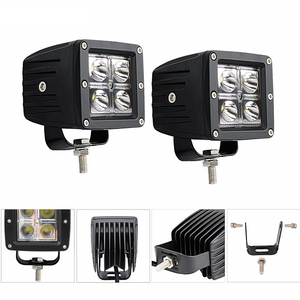 Accesorios cuadrados para coche, luz de trabajo Led de 16W, Luz <span class=keywords><strong>antiniebla</strong></span> auxiliar de inundación, luces de trabajo Led de 3 pulgadas y 4 pulgadas para camión, remolque, ATV - Product Image 2