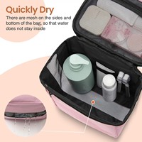 Sac de Douche Multifonctionnel Personnalisé Imperméable à Séchage Rapide en Maille, Sac de Voyage Suspendu pour Articles de Toilette, Sac de Rangement Portable pour Salle de Bain
