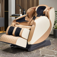 Fauteuil de massage à airbag complet à commande vocale avec musique Bluetooth, étirement intelligent 3D, portable et pliable pour un usage domestique
