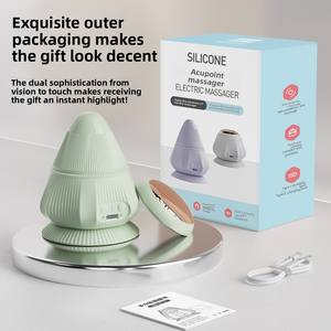 Rodillo de Masaje Eléctrico de 3 Velocidades para Tejido Profundo, Montado en la Pared, con Terapia de Calor, Recargable por USB e Impermeable - Product Image 4