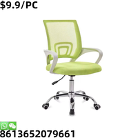 Chaise de patron de bureau en cuir Pu pivotante confortable avec repose-pieds