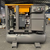 Compresseur d'air à vis 4-en-1 fiable pour la production papier, 15 kW 20 CV 16 bars, PM VSD avec réservoir de 500 L, sécheur et filtre