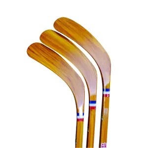 Bâton de hockey en fibre de carbone peint en bois, bâton de hockey de haute qualité 375G, bâton de hockey en fibre de carbone 100%