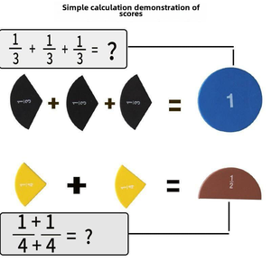 สื่อการสอน<span class=keywords><strong>คณิต</strong></span>ศาสตร์ชั้น<span class=keywords><strong>ป</strong></span>ระถมศึกษาปีที่ 3 - แบบจำลองการสอนเศษส่วนแม่เหล็กทำจากวัสดุ EVA - Product Image 2