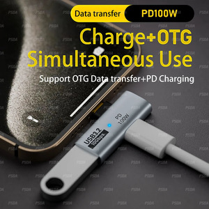 Adattatore 2-in-1 Type C <span class=keywords><strong>3.2</strong></span> OTG con Ricarica Rapida PD 100W Type C, Convertitore USB C a USB <span class=keywords><strong>3.2</strong></span> per Telefono, Tablet, Macbook - Product Image 2