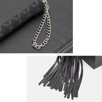 Luxe SM PU cuir esclave adulte jeu de sexe fessée fouet Flogger pagaie fétiche poignée fouet adulte jouets érotiques Bondage Gear