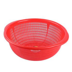 Cesta redonda de plástico para lavar verduras con tapa, cesta de drenaje a prueba de insectos para almacenamiento de frutas y verduras - Product Image 3