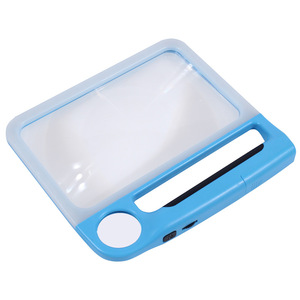 5X 10X Full-Page Magnifying Glass With 3 <b>Light</b> Mode Rechargeable Handheld for Seniors <b>Reading</b> <b>Books</b> Inspection - Product Image 3
