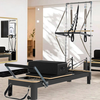 usage en cuir de fibre de PU semi-surélevée Réformateurs de Pilates en alliage d'aluminium professionnels avancés avec demi-tour