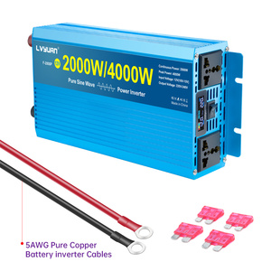 Vente en gros usine Onduleur à onde sinusoïdale pure 12V 24V vers 110V 220V <span class=keywords><strong>2000W</strong></span> 4000W 50Hz 60Hz, Onduleur DC-AC, Onduleur solaire - Product Image 1