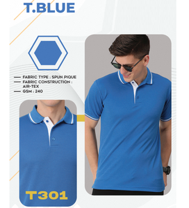 Camiseta Premium de Tela Piqué Hilada Cómoda para Hombre, 240 GSM, Tela Suave y Duradera, Perfecta para Uso Diario Informal de Verano - Product Image 2
