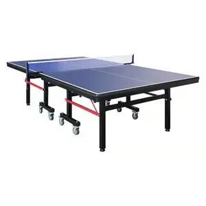 Draagbare Tafeltennis Training Opvouwbare Indoor Outdoor Oem Fold Up Pingpong Tafel Met Wielen