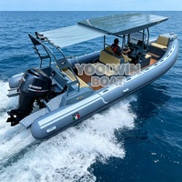 Bateau pneumatique de pêche et de loisirs Yoolwin SP660 Black Orca Hypalon à vendre