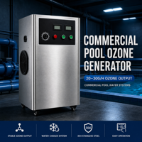 Industriële ozonwaterbehandelingssysteem voor chemisch afvalwater, COD-reductie, 20g 30g 50g, met geïntegreerde luchtbronunit