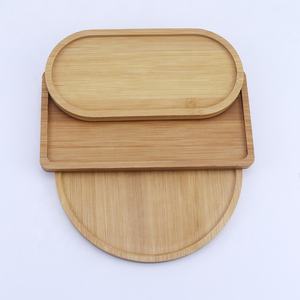 Forme irrégulière personnalisé ovale Rectangle en bois plateau à thé plat plateau ménage cuisine Restaurant bambou plateau de service en bois - Product Image 5