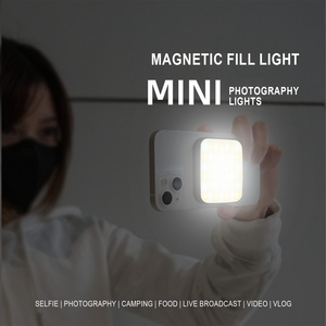 ไฟส่องเสริม LED สำหรับโทรศัพท์มือถือระบบแม่เหล็ก GAE-BL1สำหรับการบันทึกวิดีโอสดและภาพเซลฟี่สวยงาม - Product Image 4