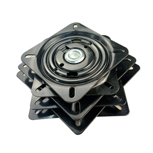 Swivel Plate 6.5/7/8/10 Inch Spring Loaded Ball Bearing <b>Rotatable</b> <b>Chair</b> Base Black Metal Hardware Accessory - Product Image 4