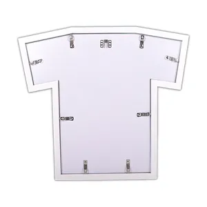 T-shirt original de Exibição Em Forma de Caso Branco Moderno Photo Frame com Cabide