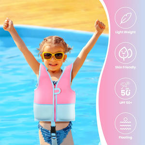 سترة حياة مخصصة للأطفال الصغار تعلم السباحة المائية صدريات سباحة للأطفال الصغار من 20 إلى 66 رطلاً - Product Image 2