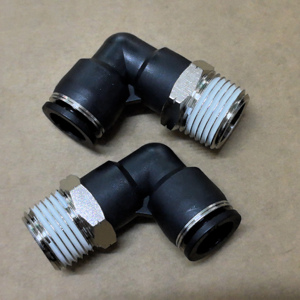 Rosca Macho <span class=keywords><strong>PL</strong></span> 90 °   Conector Neumático de Codo Tipo <span class=keywords><strong>L</strong></span> de Conexión Rápida con un Toque para Manguera de Aire - Product Image 5
