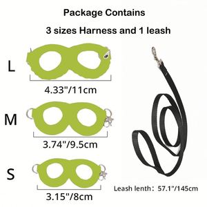 Harnais et laisse pour petits animaux : Écharpe de poitrine pour hamster, hamster, rat, écureuil, et kit de 4 harnais et laisses pour petauhers d'extérieur - Product Image 4