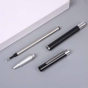 Bolígrafo de Metal Negro de Alta Calidad en Existencia, Logotipo Personalizado, Ancho de Escritura de 0.5 mm, Bolígrafo de Gel de Tacto Pesado - Product Image 4