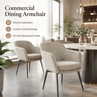 Silla de Comedor Moderna Tapizada en Tela para Restaurante, Hotel, Cafetería, Bar, Salón, Oficina, Muebles Comerciales