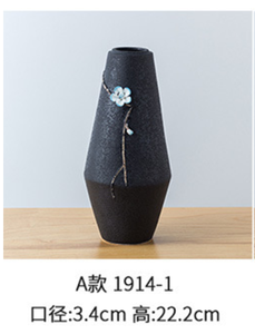 <span class=keywords><strong>Vase</strong></span> en céramique contemporain et à main, contrôleur de fleurs, <span class=keywords><strong>vase</strong></span> créatif pour salon, décoration de la maison, arrangement de fourrure hydroponique - Product Image 3