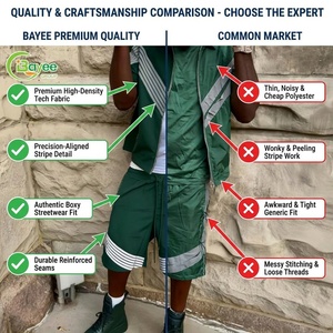 Ensembles <span class=keywords><strong>streetwear</strong></span> personnalisés pour hommes, été, deux pièces, chemise et short, ensemble coupe-vent, survêtements surdimensionnés à séchage rapide pour hommes - Product Image 2