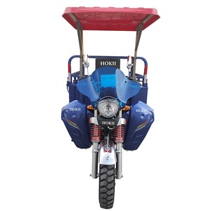 Triciclo de Tres Ruedas Refrigerado por Aire, <span class=keywords><strong>Remolque</strong></span> para Motocicleta de 3 Ruedas, Faro Delantero para Motocicleta, Triciclo con Cubierta Delantera - Product Image 6