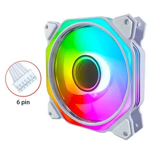 Elektrische RGB-Lüfter für PC-Gehäuse mit RGB-LED-Leuchten CPU-Kühler lüfter 120mm Ventil ador RGB-Kühler lüfter mit Controller