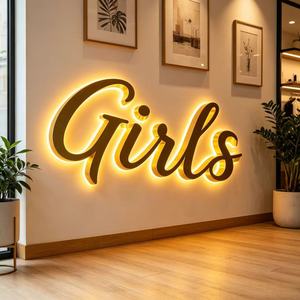 Logo mural lumineux personnalisé pour entreprise, enseigne LED personnalisée pour barbier, nom de la société, logo personnalisé pour la publicité - Product Image 5