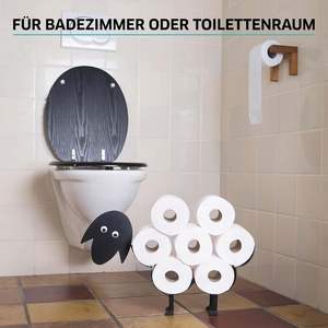 7 rollos <span class=keywords><strong>de</strong></span> soporte <span class=keywords><strong>de</strong></span> <span class=keywords><strong>papel</strong></span> higiénico <span class=keywords><strong>con</strong></span> diseño <span class=keywords><strong>de</strong></span> oveja negra <span class=keywords><strong>de</strong></span> pie Chloro Lenhalter <span class=keywords><strong>con</strong></span> soporte <span class=keywords><strong>de</strong></span> <span class=keywords><strong>rollo</strong></span> <span class=keywords><strong>de</strong></span> repuesto <span class=keywords><strong>de</strong></span> almacenamiento - Product Image 6