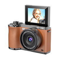 LK-015 Kamera 1080P Yüksek Çözünürlüklü Retro 2,4 inç Çevirmeli Ekranlı Kompakt Vlog Kamerası CCD YENİ