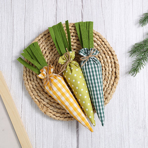 DAMAI Easter Carrot Hanging Ornaments Easter Artificial Mini Carrot Hanging Ornaments for Easter Party Home DIY Craft Decor - Product Image 2