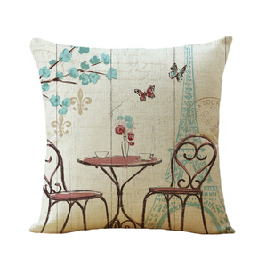 Patrón de París Impresión digital Sofá Coche Almohada y funda de cojín Funda de cojín elegante con diseño intrincado - Product Image 4