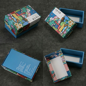 Scatola Pieghevole in Cartone Bianco 350gsm Personalizzata, Confezione in Due Pezzi con Stampa Offset, Goffratura e Laminazione Opaca/Lucida - Product Image 4