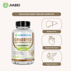 Capsule di Insaccati di Manzo Alimentato a Erba per Adulti Personalizzate in Fabbrica, Supporto per la Salute di Cuore e Cervello, Benefici Digestivi, OEM/ODM Privato - Product Image 2