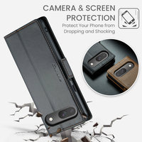 CaseMe étui en cuir lisse pour Google Pixel 9 9Pro 9ProXL 7A 8A 8 8 Pro Card Kickstand Business Cover pour Google Pixel 9 Wallet