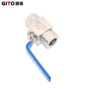 Vanne à boisseau sphérique manuelle haute pression GITO BH à tige carrée 316L & 304, filetage interne 1 pouce pour le contrôle de l'eau, personnalisable OEM - Product Image 4