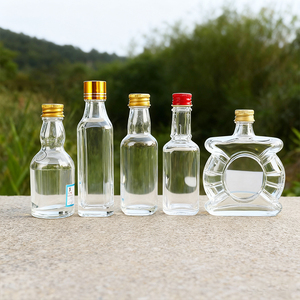 Offre Spéciale 50ml Bouteille miniature Bouteille en verre Boisson alcoolisée Liqueur Vin Mini bouteille en verre d'<span class=keywords><strong>alcool</strong></span> - Product Image 2